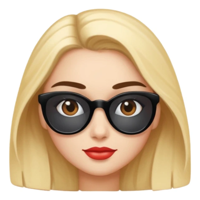 flirty looking over shades eyebrow raised sticker