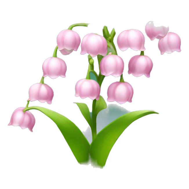 Pink lily of the valley  sticker