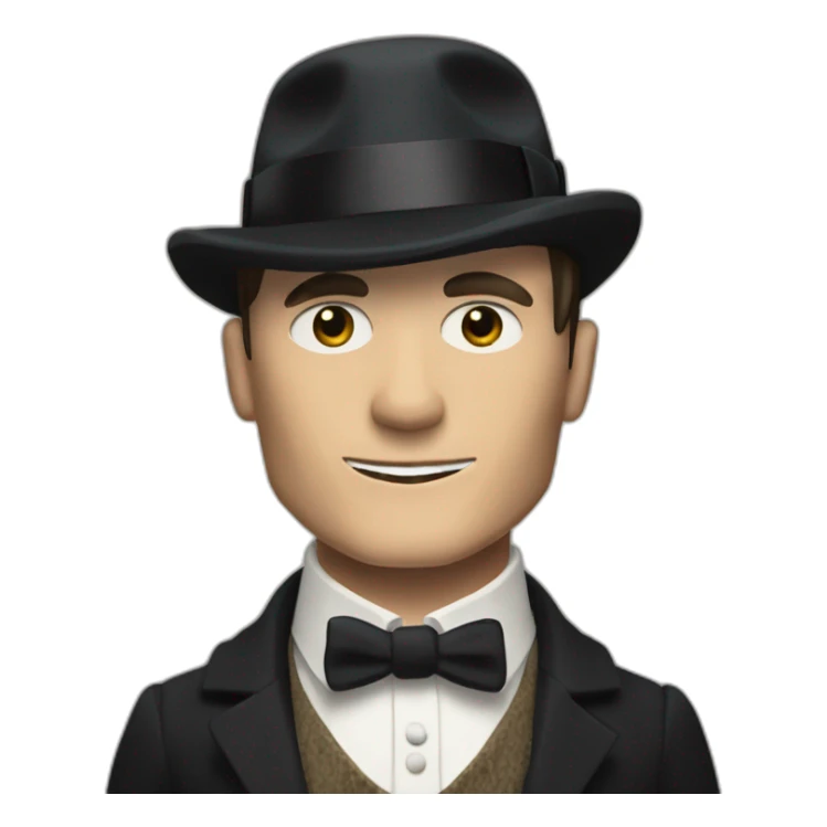 Tommy shelby peaky blinders drinking whisky sticker