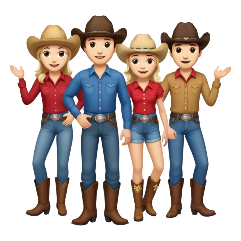 Line dancen sticker