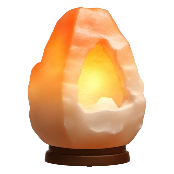 Himalaya’s salt lamp with warm light  sticker