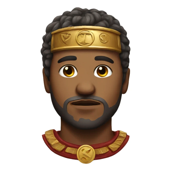 face with roman symbol on the forehead sticker