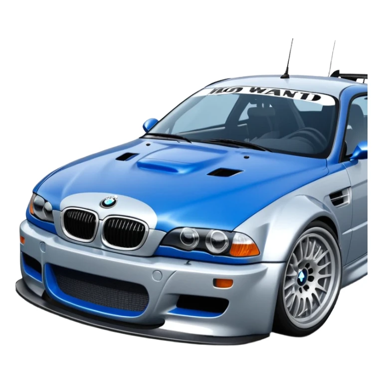BMW M3 GT R E46 NEED FOR SPEED MOST WANTED'TAKI MAVI GÜMÜŞ  sticker