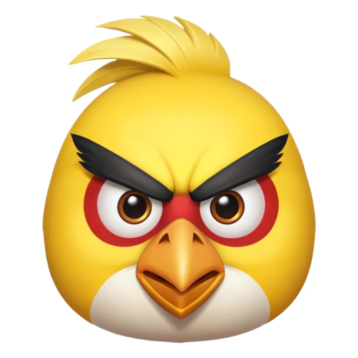 Give me angry bird in yellow color  sticker