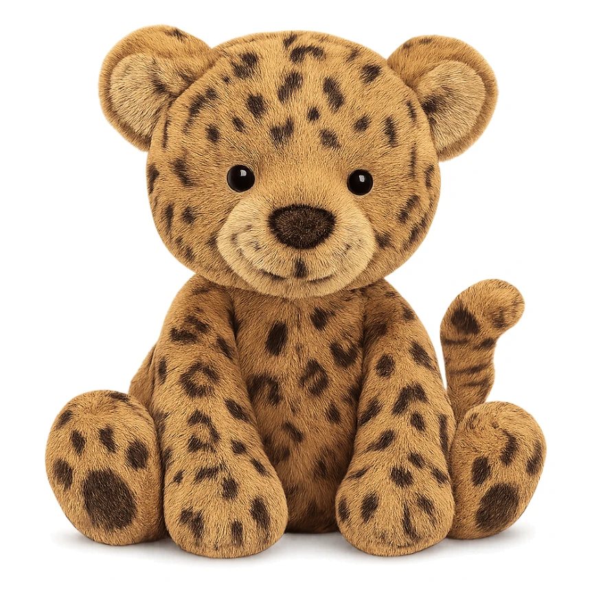 cute baby jaguar jellycat plushie sticker