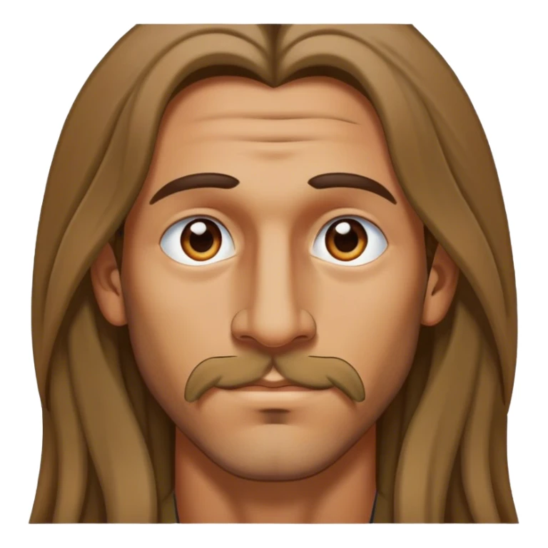 Ein Mann mit langen Haaren und einen Nasenpiercing  sticker