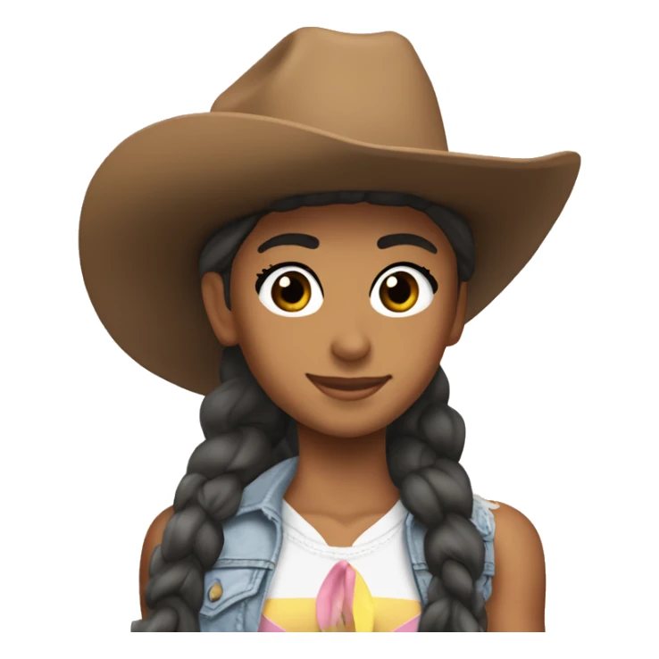 ariana grande's chill mode mixed with texas cowboy charm sticker