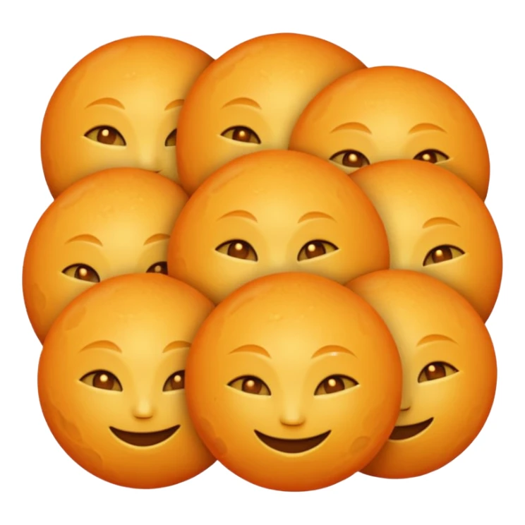 No a orange moon it’s the color orange but it’s a moon emoji style  sticker