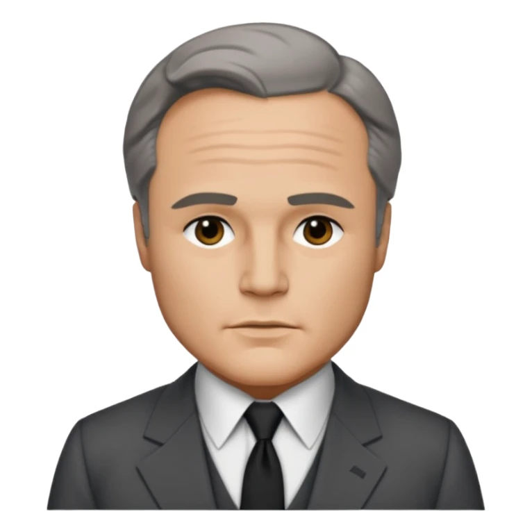 Marlon Brando with dark gray suit sticker