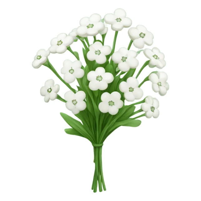 bouquet of baby’s breath sticker
