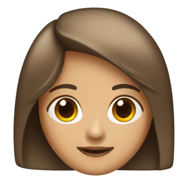 brown hair optimistic woman with bob haircut sticker