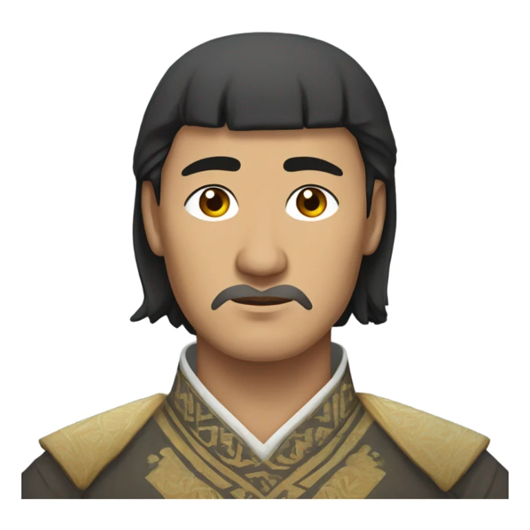 sad  Kazakh men photorealistic serious sticker