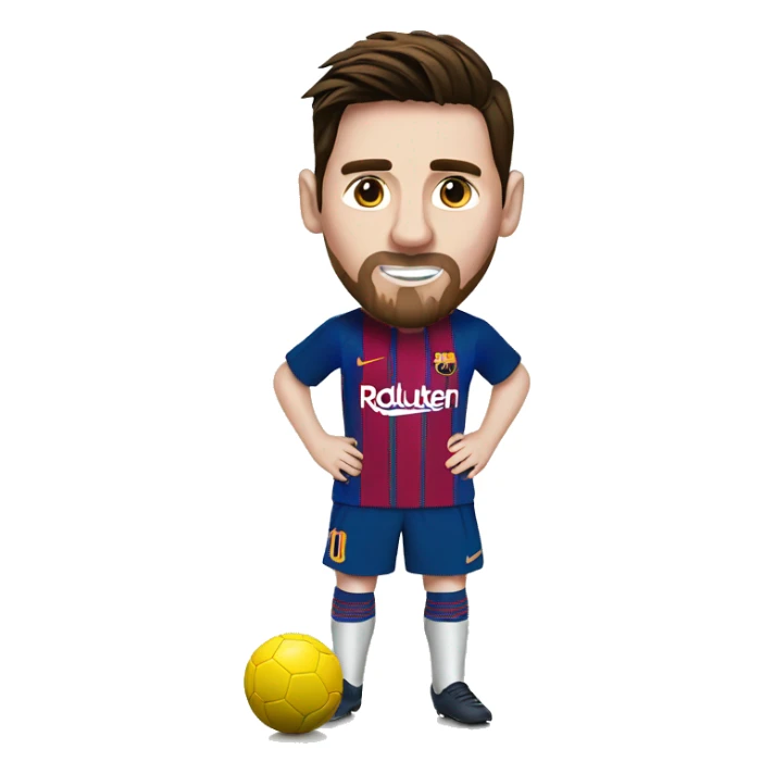 messi is dribbling the football sticker