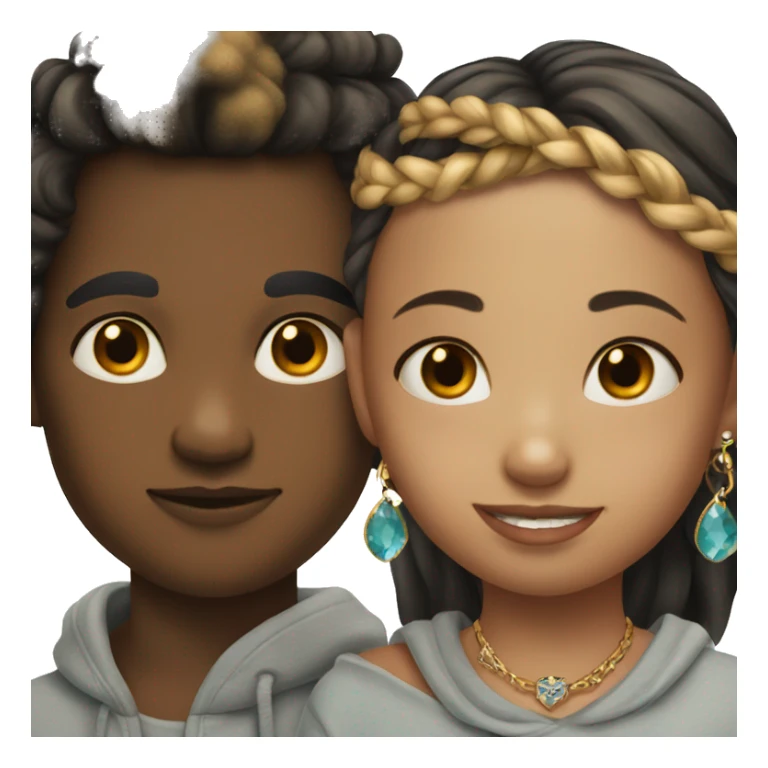 girls and boy with jewelry and tattoos sticker