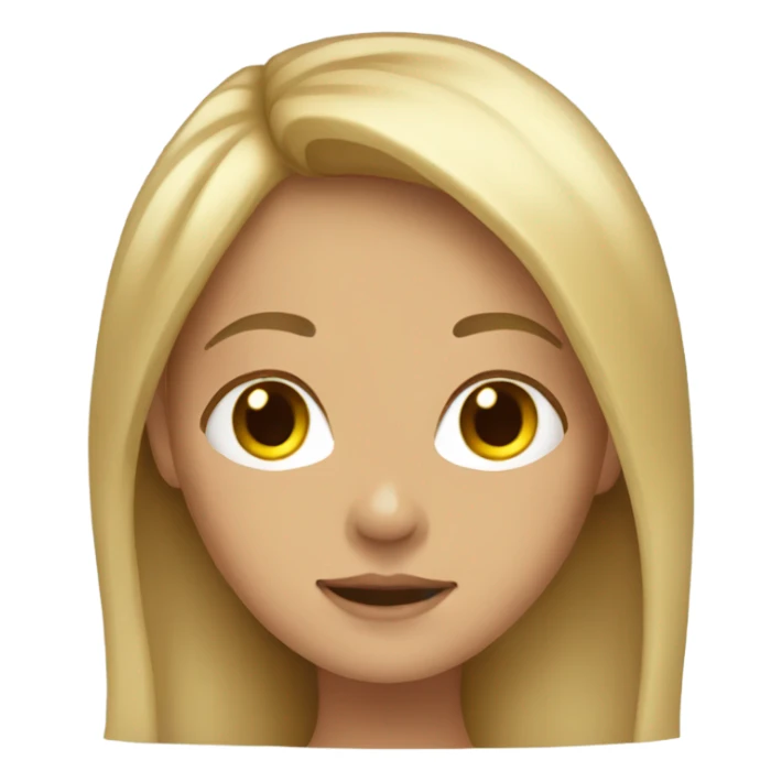 Girl with dirty blonde hair sticker