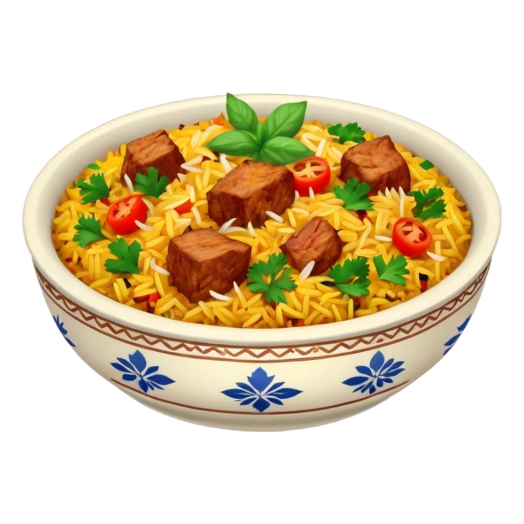 A bowl of biryani sticker