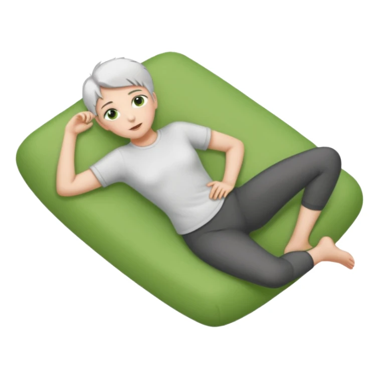 full body tiny short hair dark grey and white cat with white front legs and green eyes lying down sticker