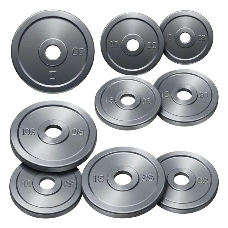 smooth weight stacks or plates for customizable tension sticker