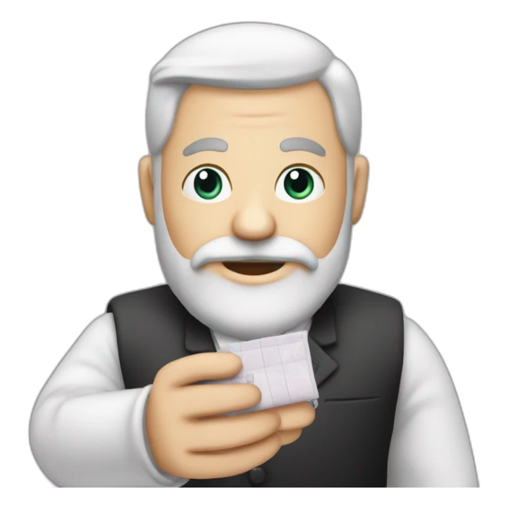 Mensch mit stock in der hand sticker