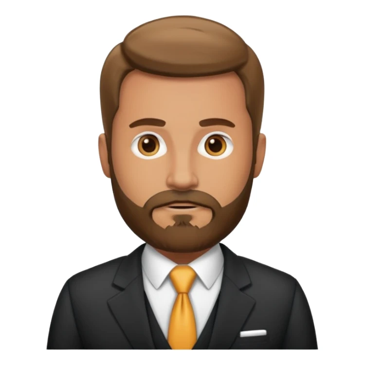 Best tan successful criminal defense attorney with beard sticker