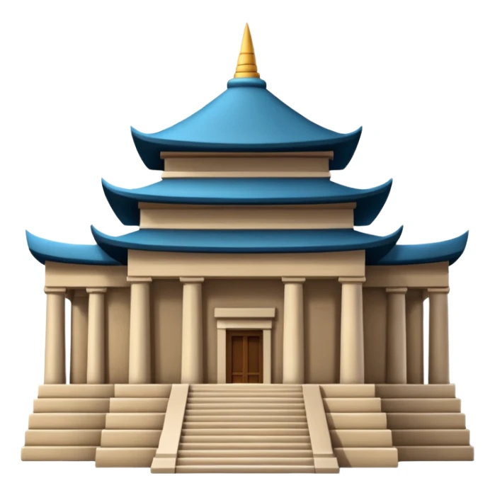 Make a building emoji of the temple on Epstein’s Island sticker