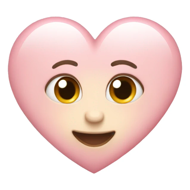 light pink heart sticker