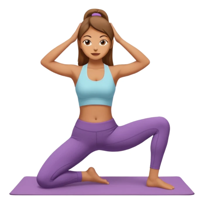 A women doing fot yoga against wall  sticker