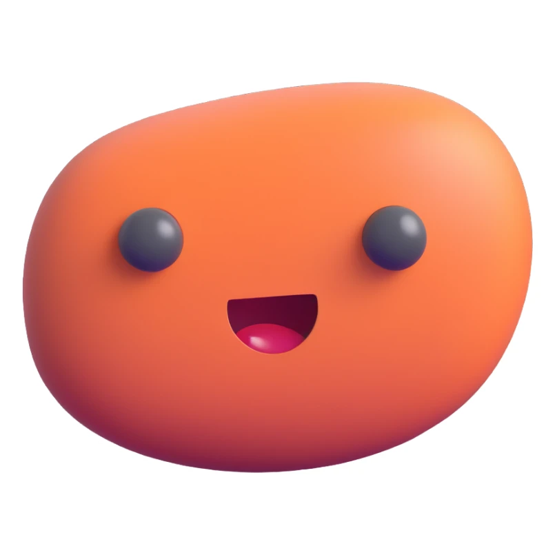 a weird pebble, quirky and unusual sticker