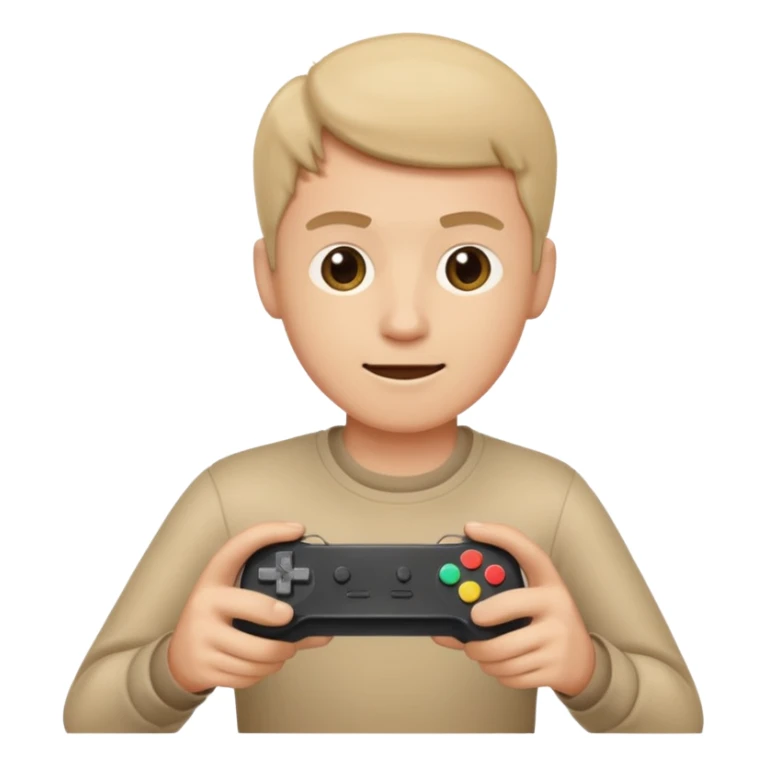 Homme qui joue à la console sticker