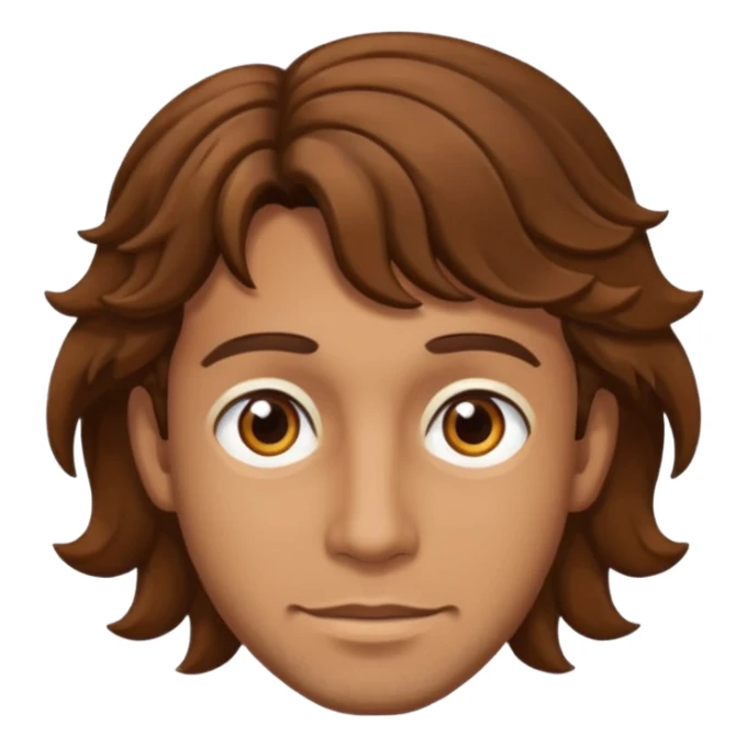 Man with tan skin and  brown eyes and  brown wavy hair sticker