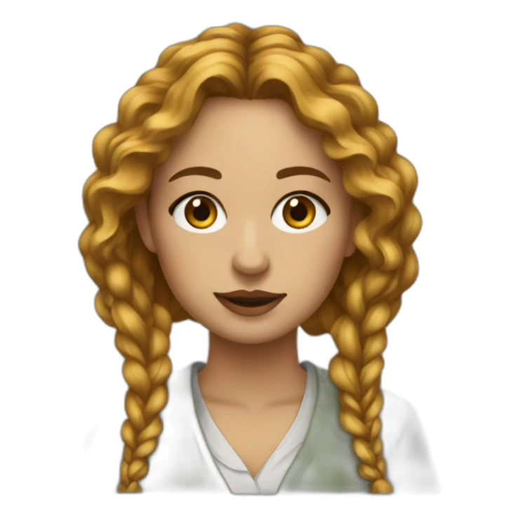 une femme artiste peintre sticker