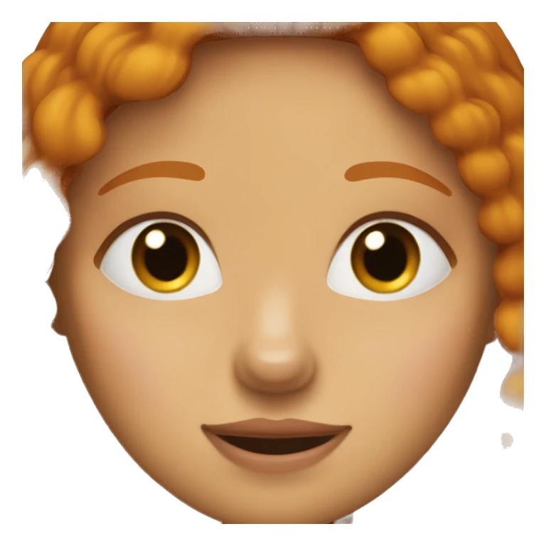 ginger-girl-with-brown-eyes-and-a-black-dog sticker