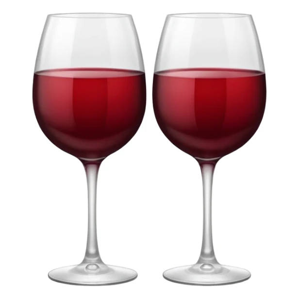 2 red wine glasses are knocked against each other sticker