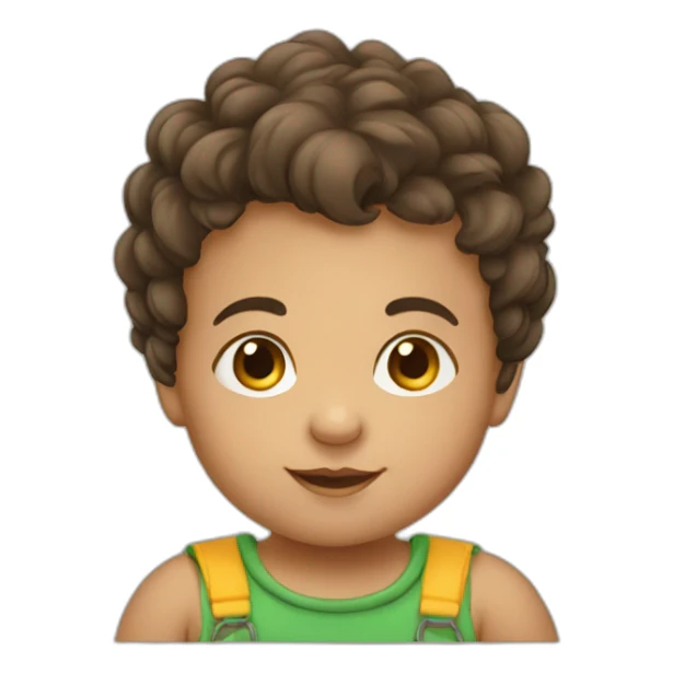 Baby boy half dutch half brazilian sticker