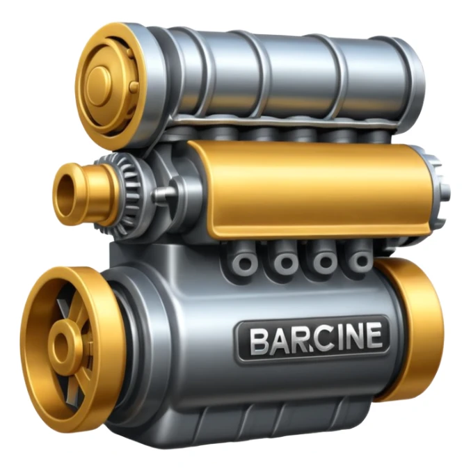 create an emoji of Barcengine is the superpower name The engine that keeps everything moving sticker
