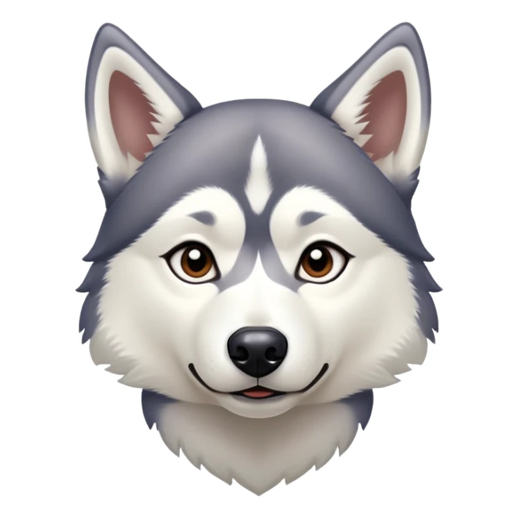 Human husky  sticker