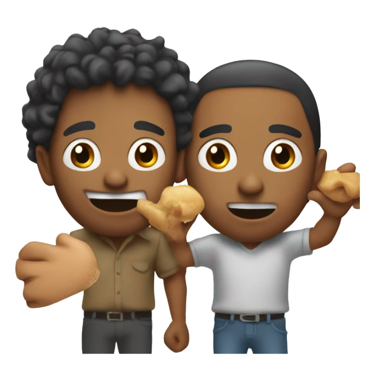 2 hands holding something open with a guy stivking his tounge out sticker