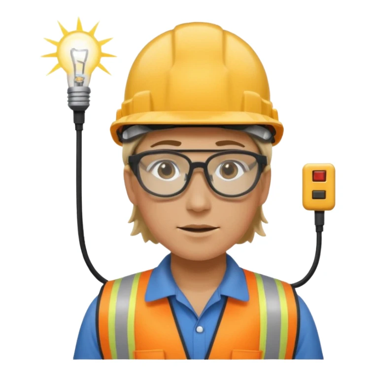 Electricity power employer at work sticker