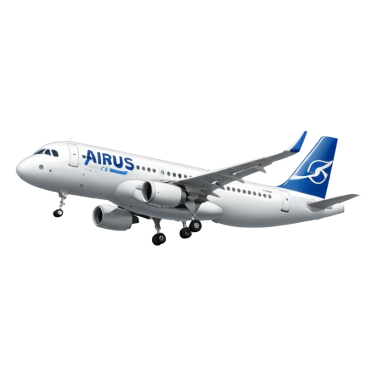 Airbus A320 of Airbus company sticker