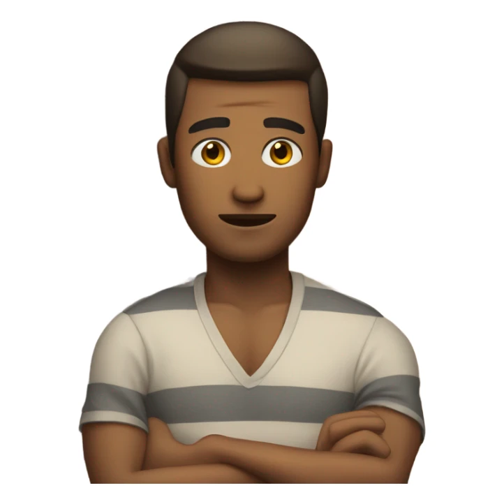 Freezing man with sun shining eyes n beach blanket sticker