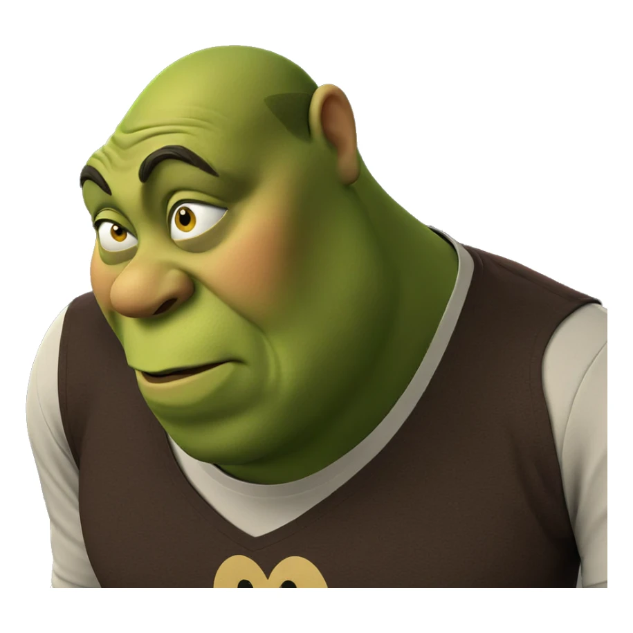 bald meme with colorful shirt sticker