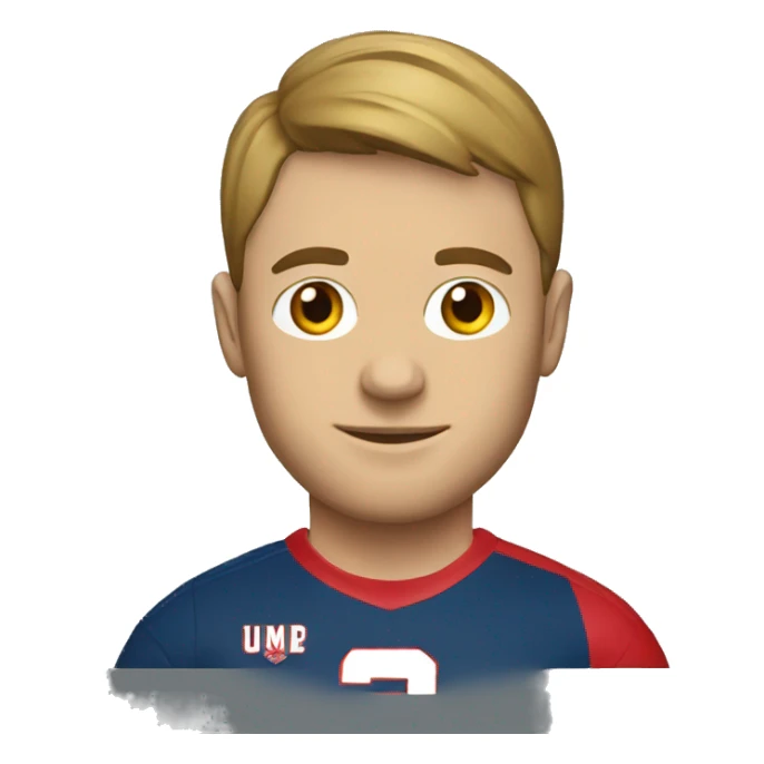 a man with a Murcia football t-shirt sticker