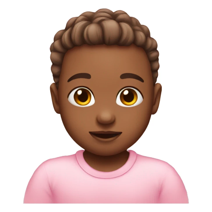 A baby pink heart emoji sticker