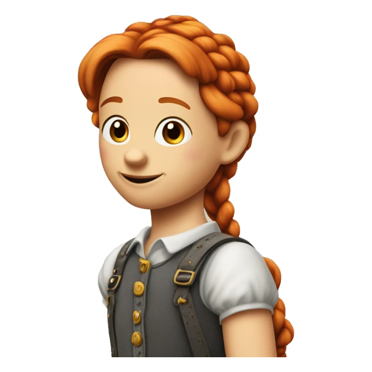 Pippi Langstrumpf die ihr Pferd auf den Händen in die Höhe stemmt sticker