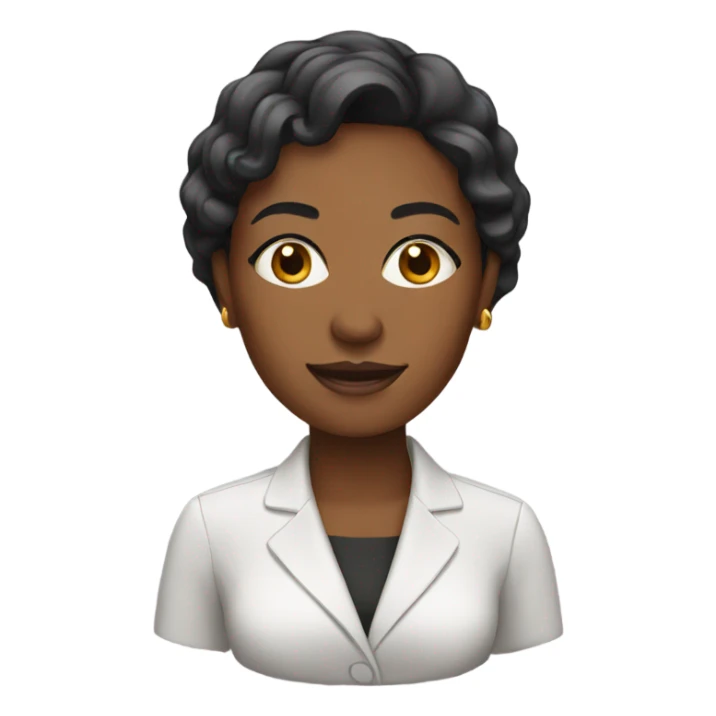 Black business woman sticker