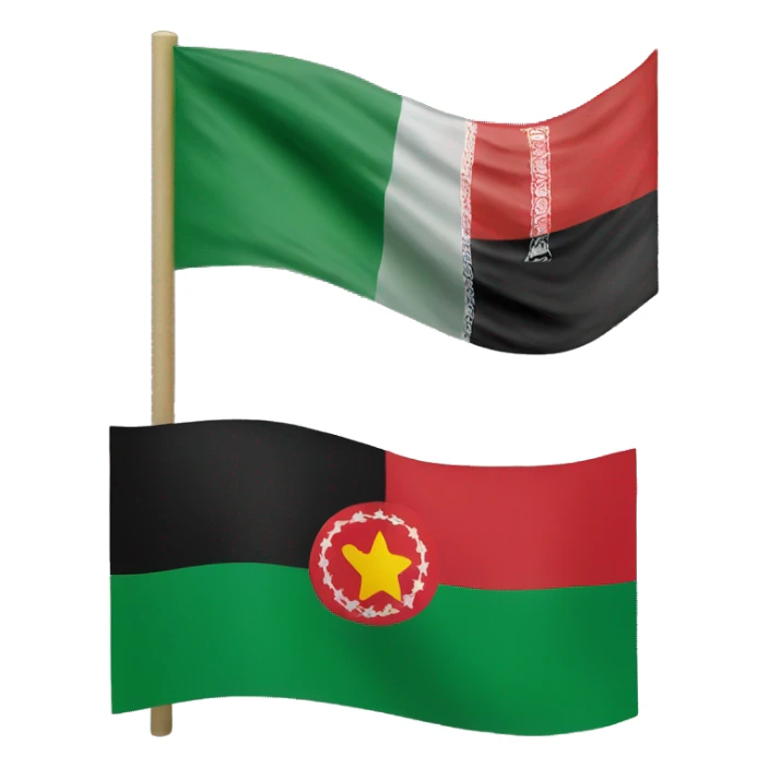 afghan flag and bangladesh flag sticker