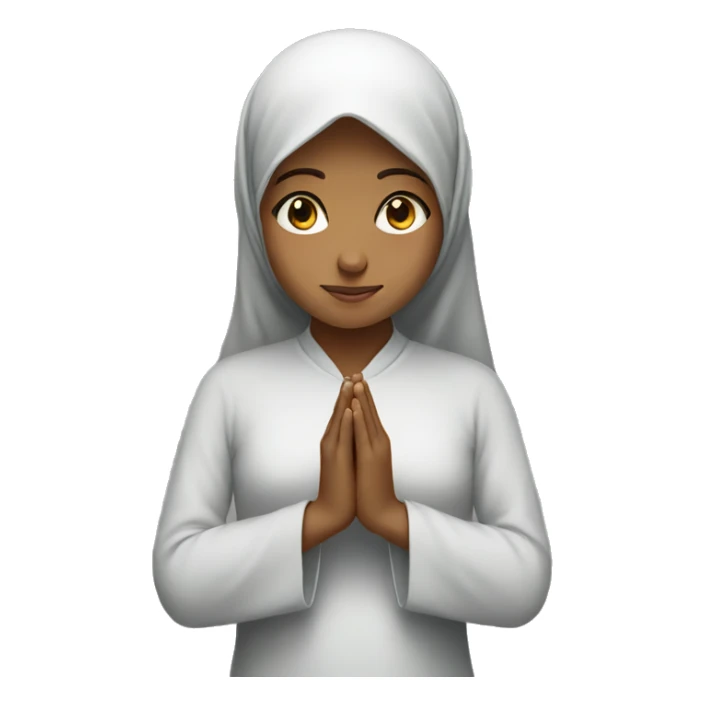 Praying muslim Girl  sticker