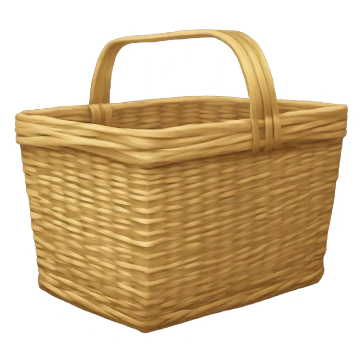 Straw basket holding gas tank sticker