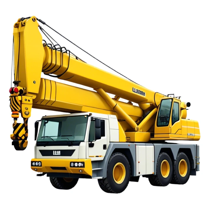Crane - Liebherr LTM 1200-5.1 (Model Year: 2022) (Iconic colour: Yellow) sticker
