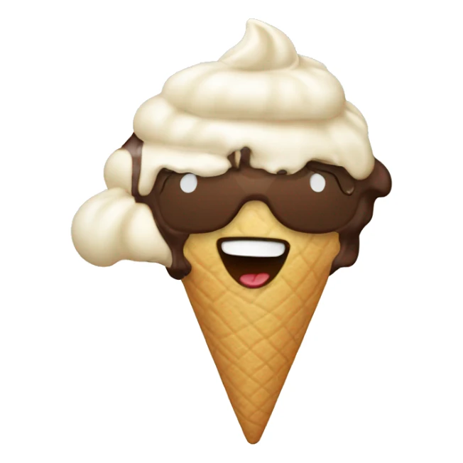 Ice spice eating ice cream sticker